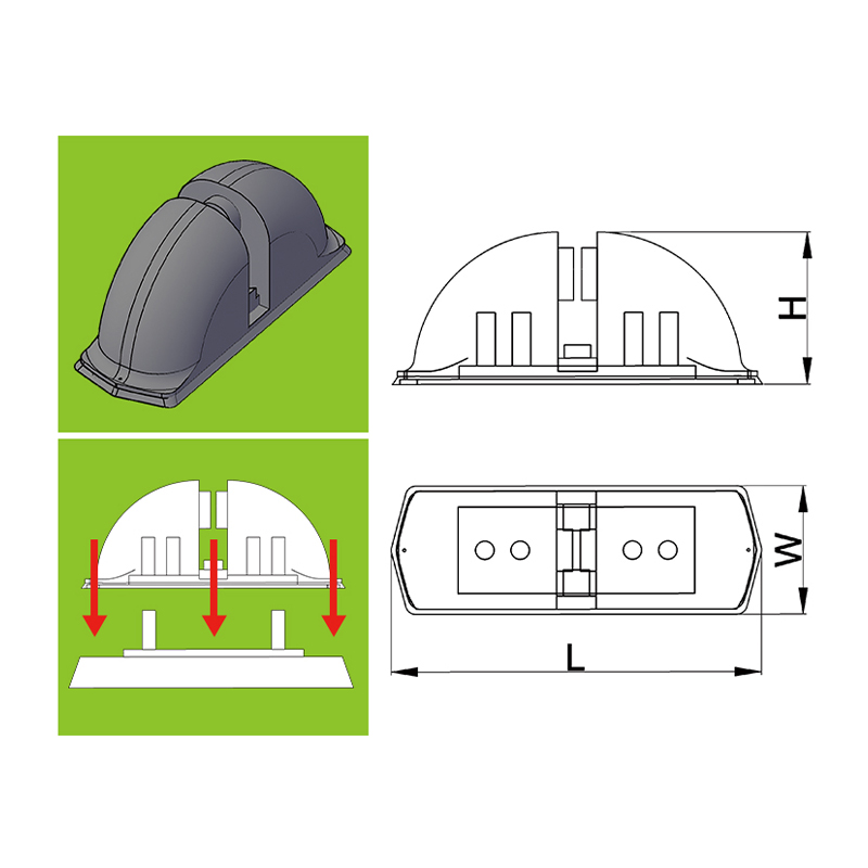 Gummi fordypning tidligere oval